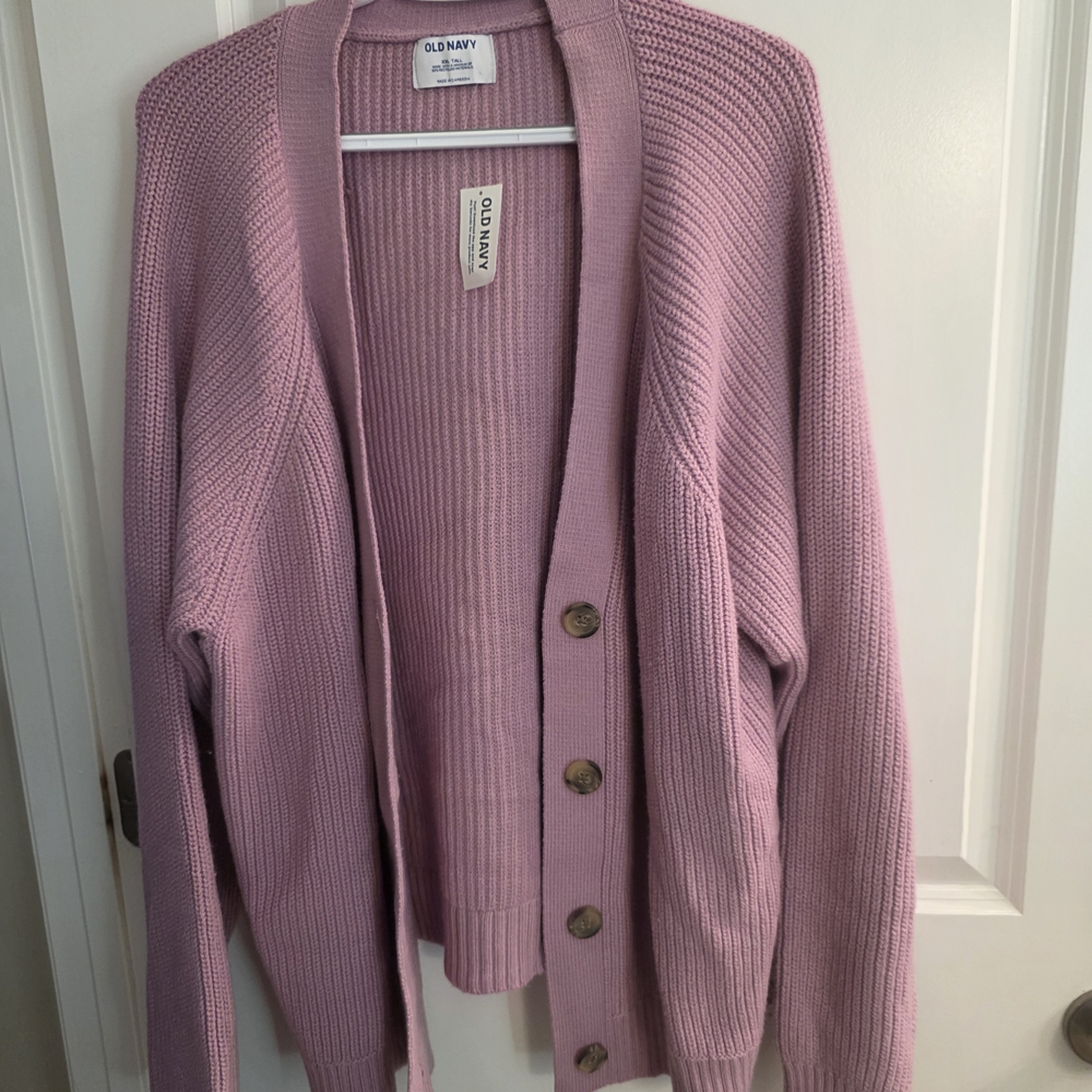 Old Navy Women's Pink Cardigan Sweater